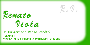 renato viola business card